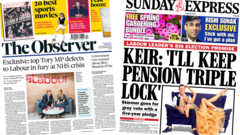 newspaper-headlines:-tory-mp-defects-and-labour-'would-keep-triple-lock'