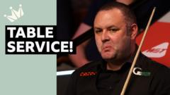snooker-world-championship:-stephen-maguire-appears-to-eat-fly