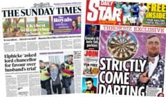 newspaper-headlines:-defector-mp-and-'strictly-come-darting'
