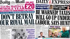newspaper-headlines:-hunt's-labour-warning-and-new-royal-images