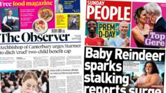 paper-headlines:-welby's-starmer-plea-and-stalking-calls-soar