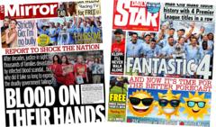 newspaper-headlines:-'blood-on-their-hands'-and-'fantastic-4'