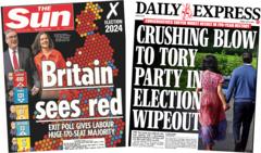 newspaper-headlines:-'britain-sees-red'-and-'tory-party-in-election-wipeout'